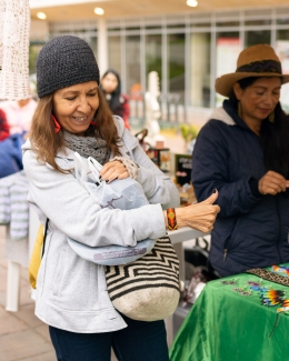 Feria de tejido de mujeres rurales en Usme