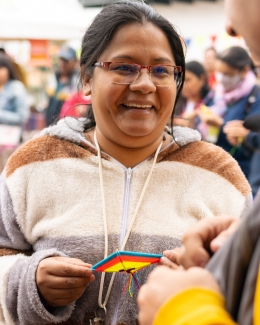 Feria de tejido de mujeres rurales en Usme