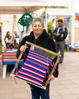 Feria de tejido de mujeres rurales en Usme