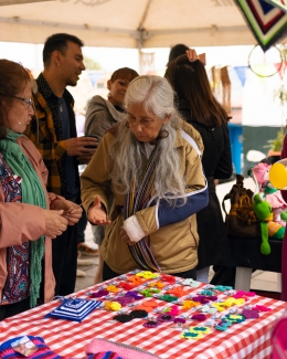 Feria de tejido de mujeres rurales en Usme