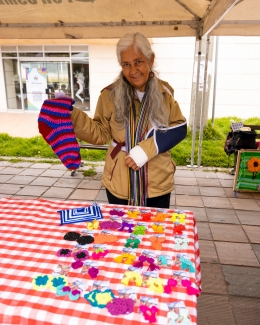 Feria de tejido de mujeres rurales en Usme