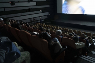 Proyección de las películas durante la celebración de los 52 años de la Cinemateca de Bogotá.