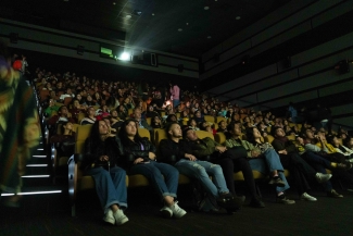 Proyección de las películas durante la celebración de los 52 años de la Cinemateca de Bogotá.