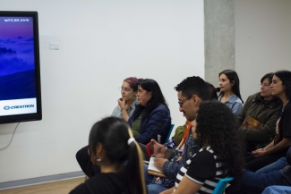 Público en el conversatorio con Rosario caicedo.