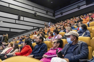 Proyección de los cortometrajes en la franja local