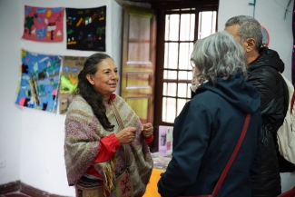 Toma artística por la paz
