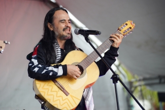 Toma artística por la paz