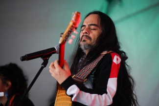 Toma artística por la paz