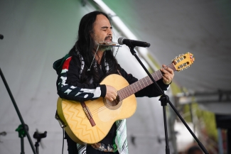 Toma artística por la paz