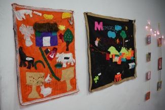 Toma artística por la paz