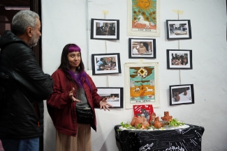 Toma artística por la paz