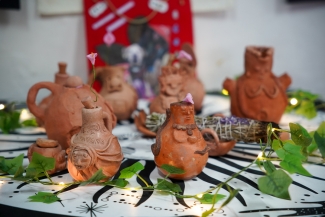 Toma artística por la paz