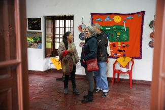 Toma artística por la paz