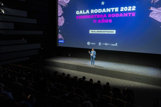 Mauricio Galeano presentando la Gala rodante 2022.